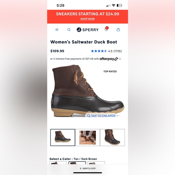 Sperry saltwater duck boots - Picture 6 of 6